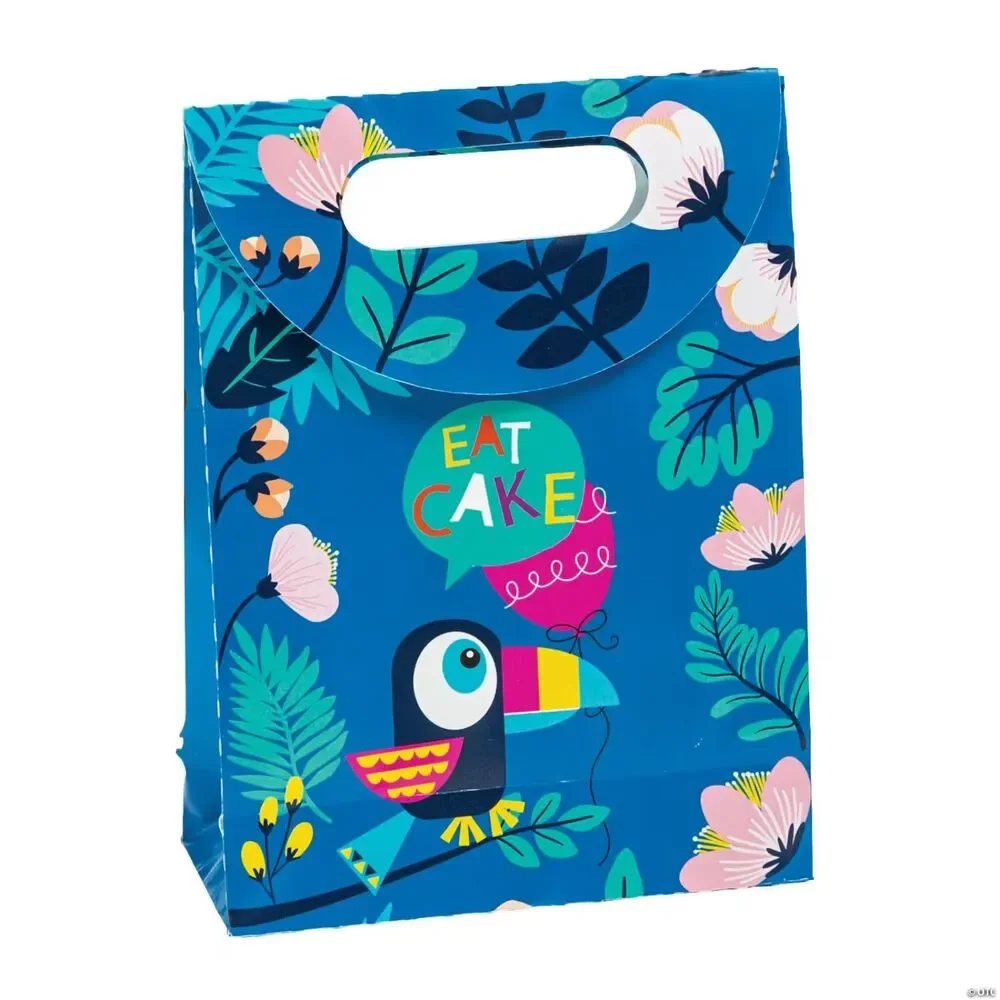 Tropical Toucan & Parrot Treat Bags - 6 Pc.